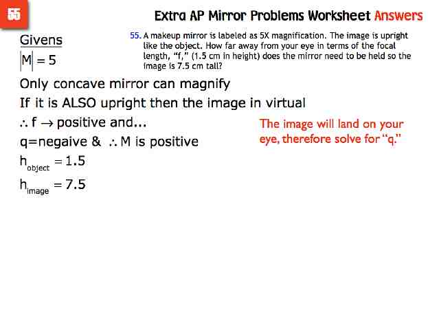 AP Extra Mirror Probs Answers.012-001